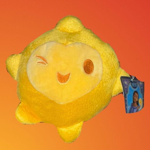 NWT Disney Wish Movie SOFT YELLOW STAR Plush Stuffed Toy 7” - Picture 1 of 5